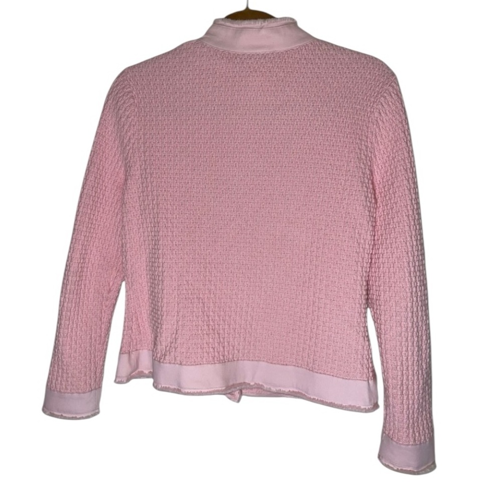Talbots Textured Cotton Cardigan Size Small. GUC magnetic button front. - Picture 2 of 13